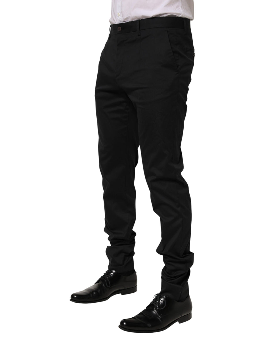 Black Cotton Formal Dress Men Trouser Pants