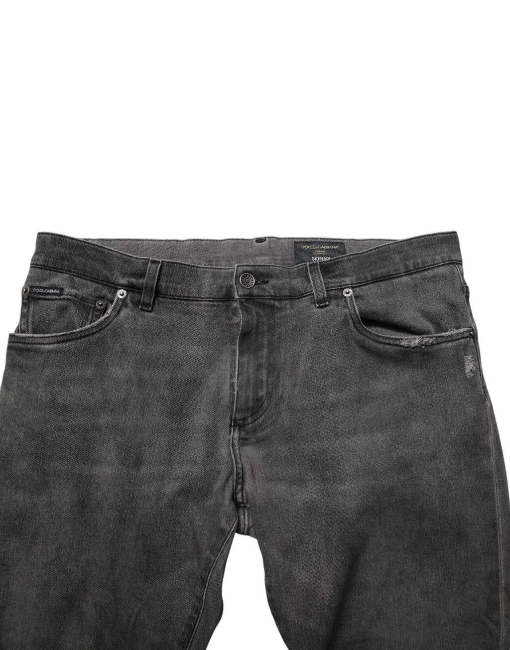 Dark Gray Cotton Skinny Men Denim Jeans