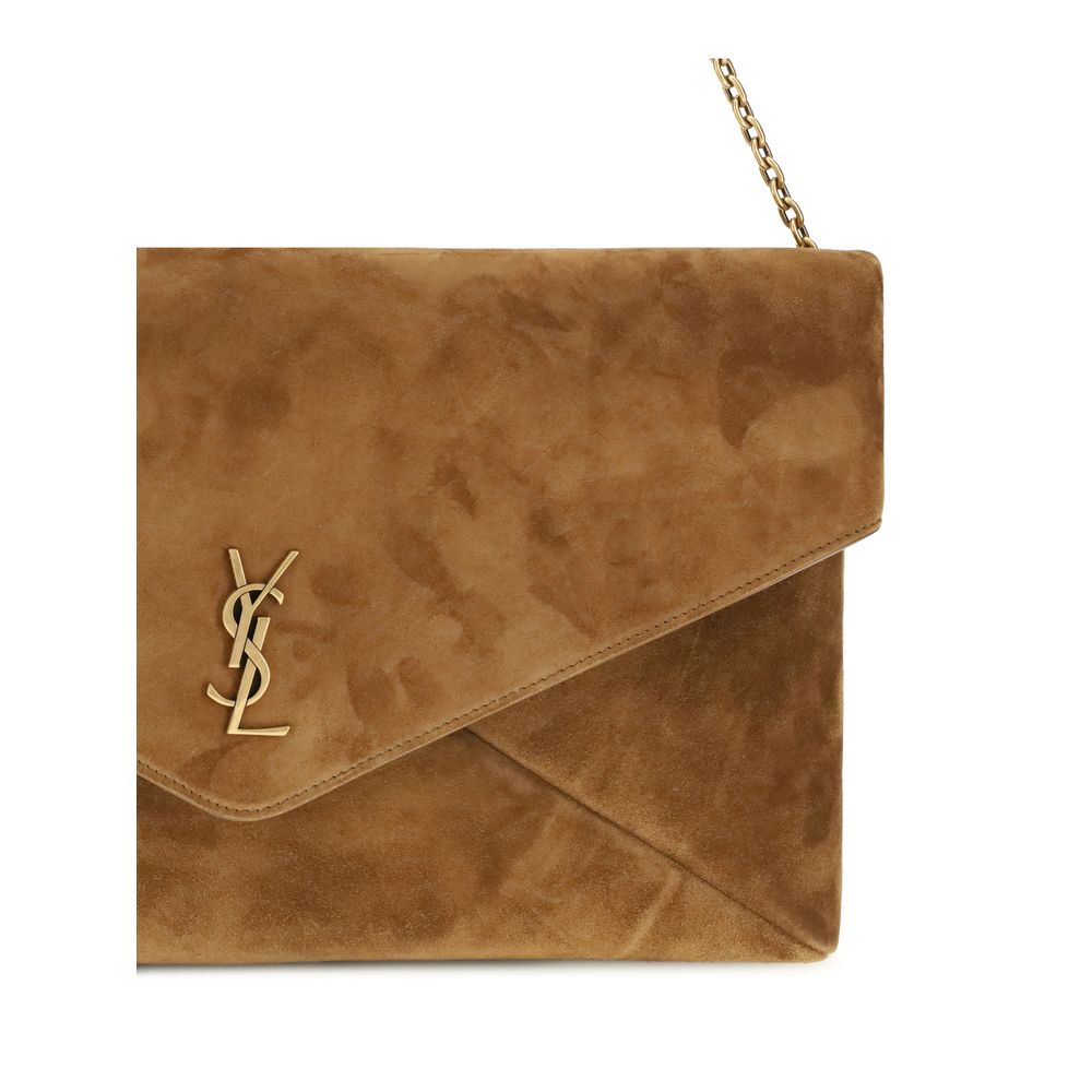 Saint Laurent Beige Calf Leather Bos Taurus Shoulder Bag