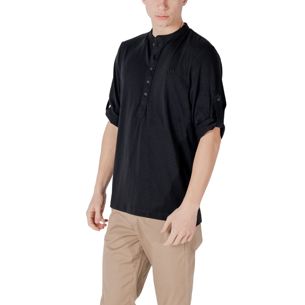 Antony Morato Black Cotton Shortsleeve Shirt