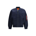 ALPHA INDUSTRIES Blue Nylon Bomber