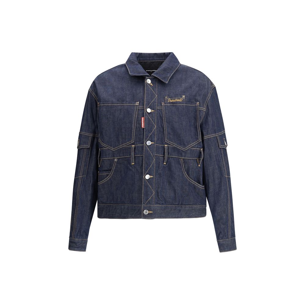 Dsquared² Blue Cotton Denim Jacket