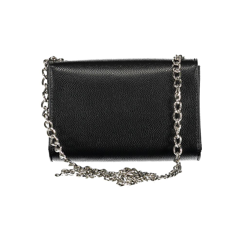 Mario Valentino Black Polyurethane Women's Shoulder Bag